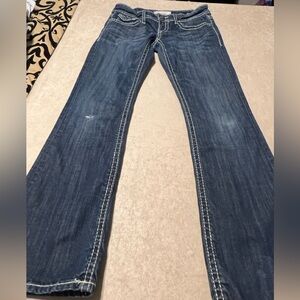 Vigoss Bootcut Jeans w/Topstitching, Studs & Rhinestones. Junior Size 3.  #9030